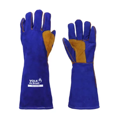 LUVA AZUL/LARANJA SOLDADOR WELD MASTER VOLK